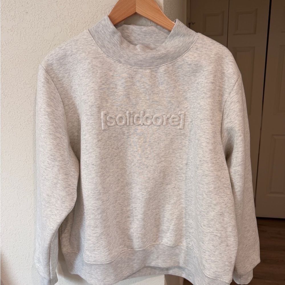 [solidcore] Solidays Mockneck Sweatshirt - Grey - Size S - RARE (NWOT)